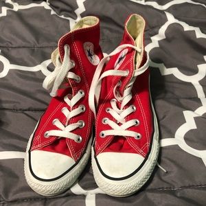 Red High Top Converse